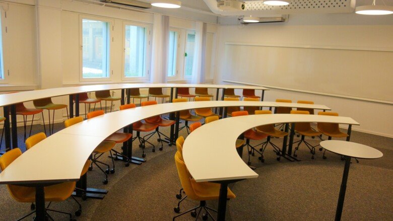 Bookable premises in ANA8 at KI Campus Flemingsberg, 21-49 seats.