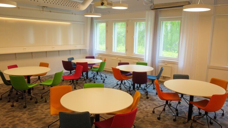 Bookable premises in ANA8 at KI Campus Flemingsberg, 21-49 seats.