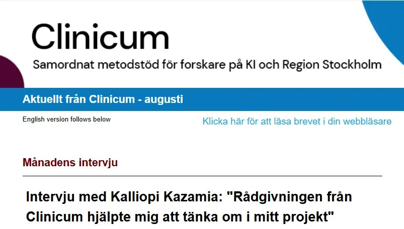 Clinicum newsletter