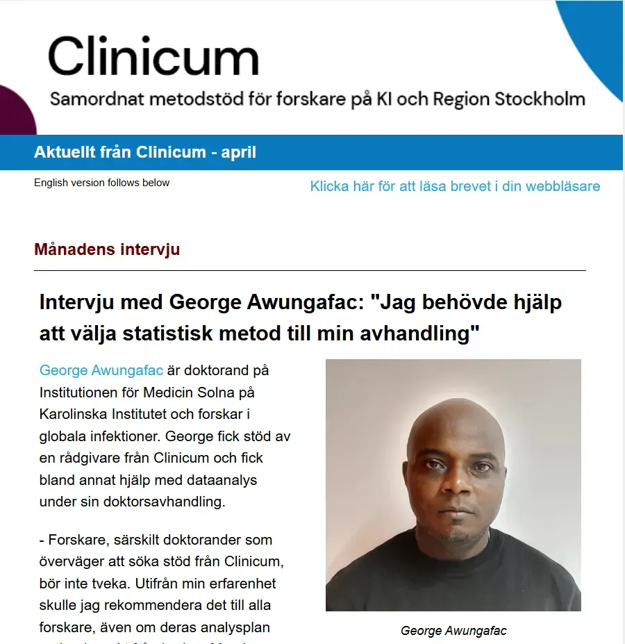 Clinicum newsletter