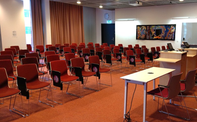 Lecture hall Gene with 50 seats in the NEO building at campus Flemingsberg