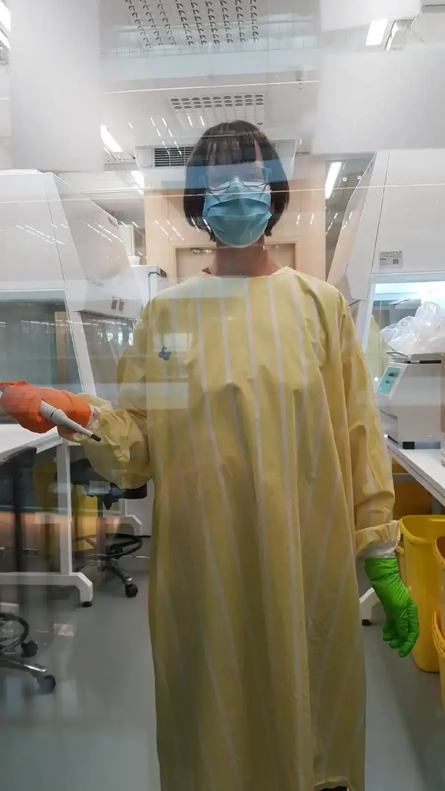 Researcher in a lab