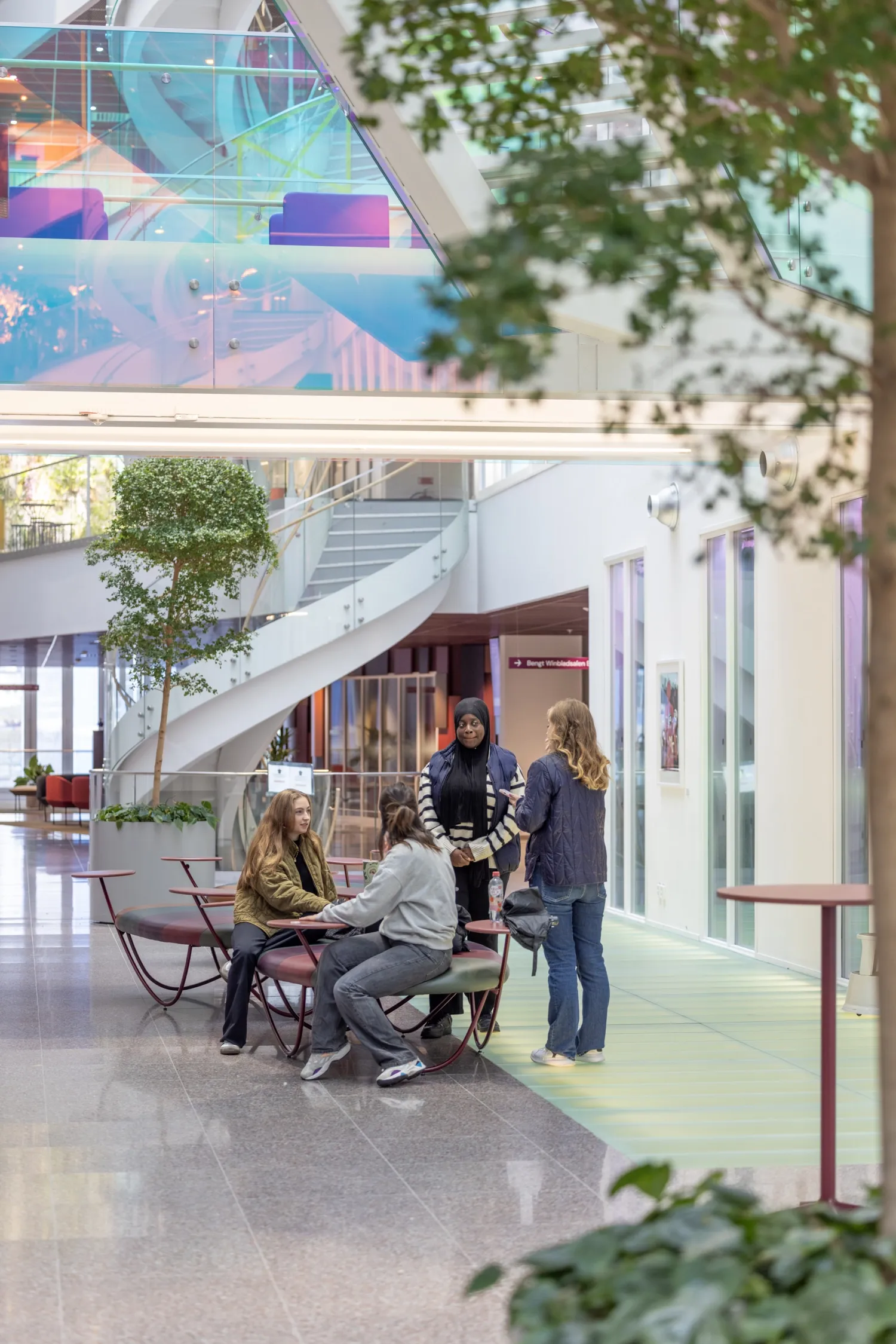 Interior of Neo, a research building in Campus Flemingsberg