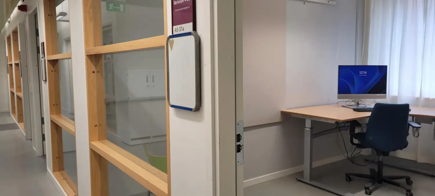 examination room for one student