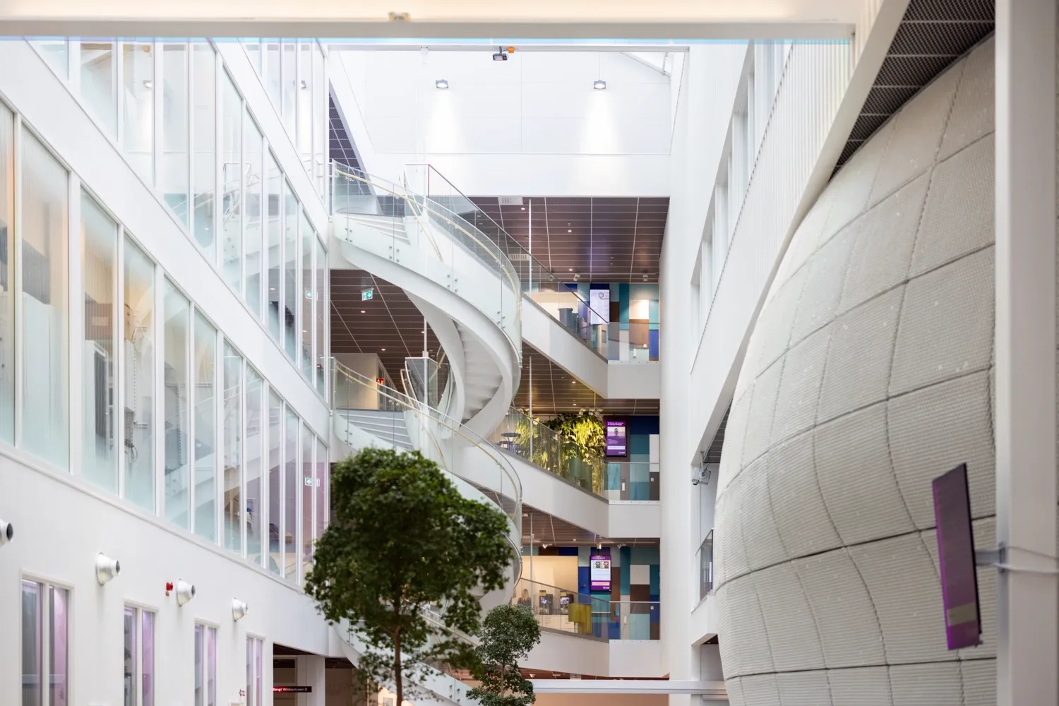 Interior of Neo, a research building in Campus Flemingsberg