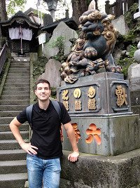 PhD student Julen Goicolea in Japan