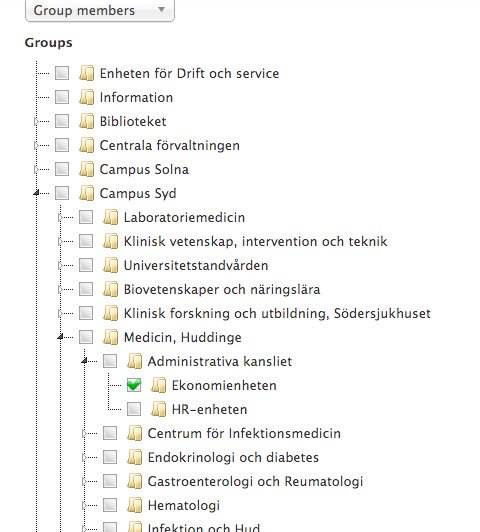 The organizational tree is built in IDAC