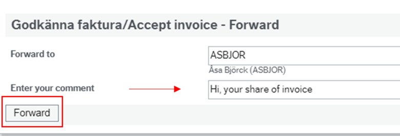 Approve invoice