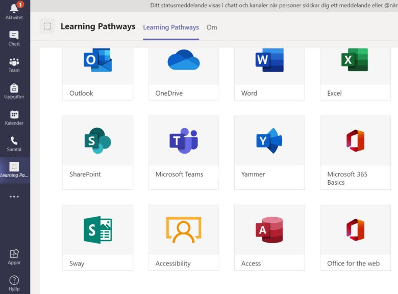 Screenshot of the program Microsoft Teams