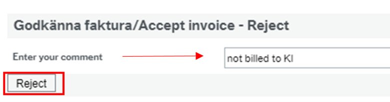 Approve invoice