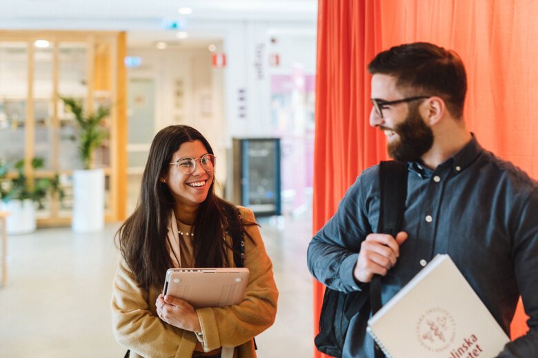 Students smiling