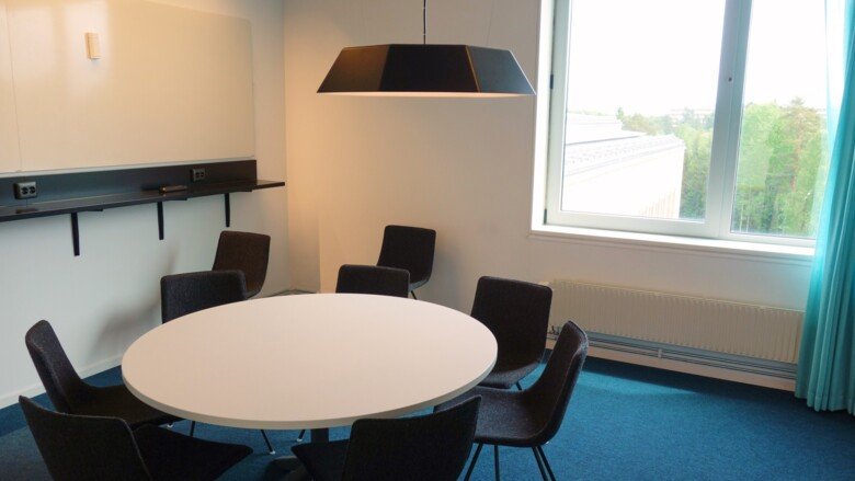 Study room in ANA23 at KI Campus Flemingsberg, 8 seats.