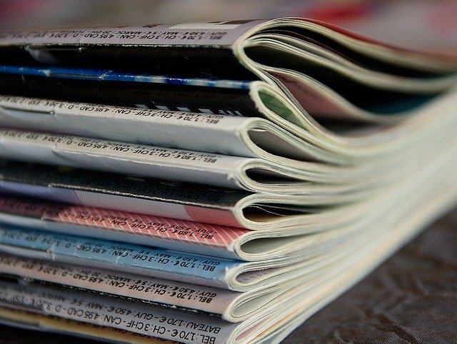 A picture of magazines
