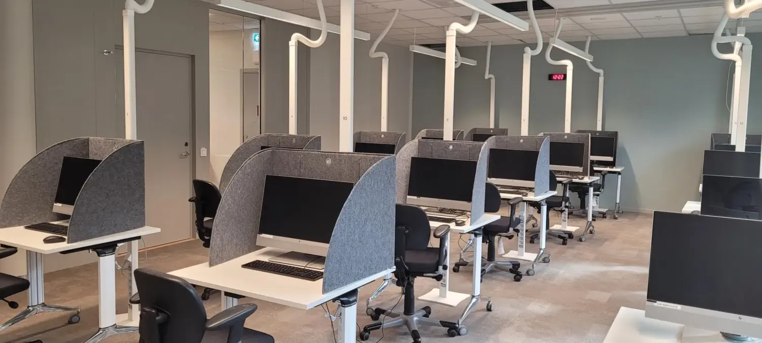 small exam hall in Zanderska building