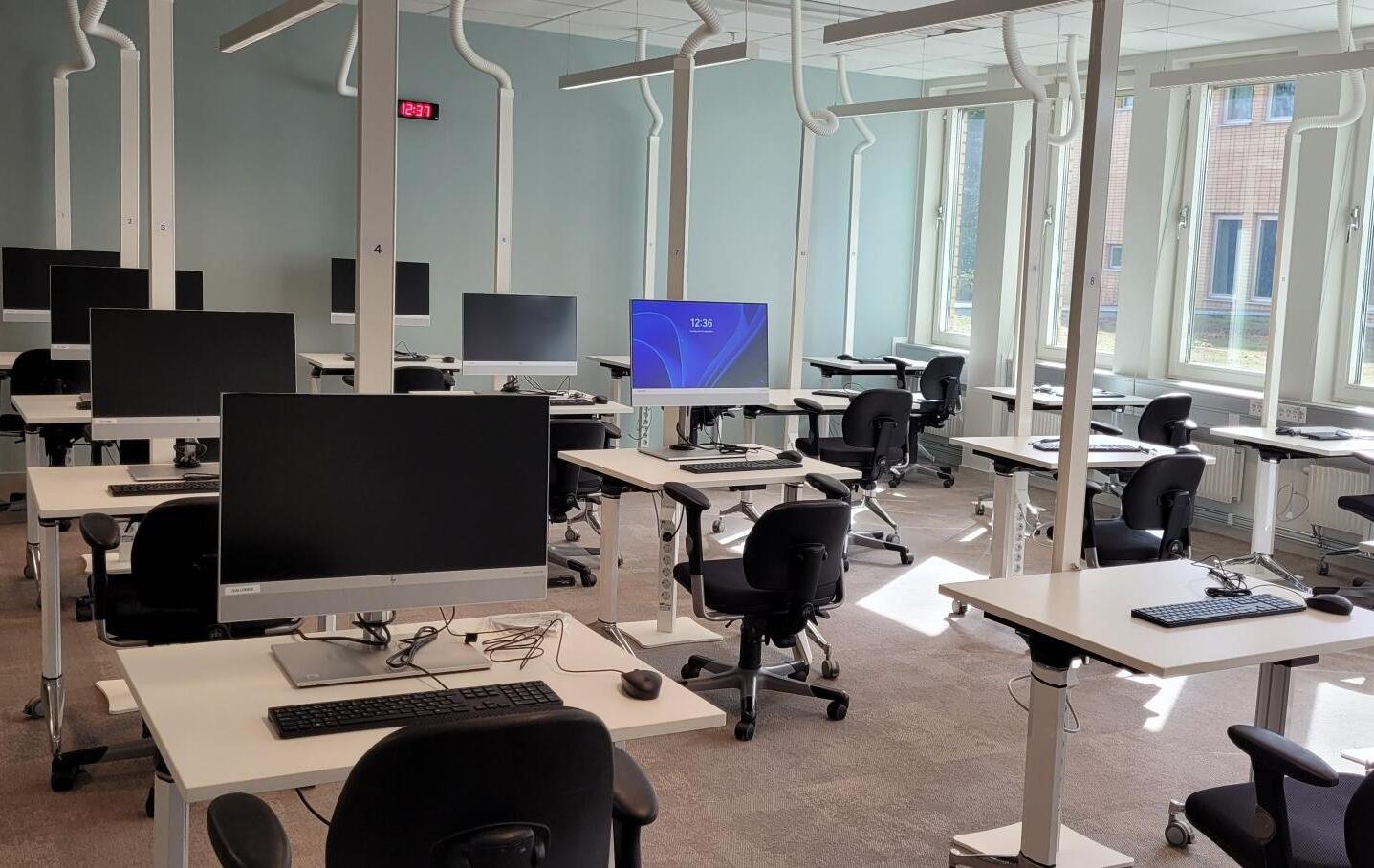small exam hall in Zanderska building