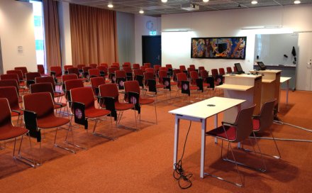 Lecture hall Gene with 50 seats in the NEO building at campus Flemingsberg