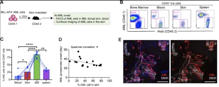 (a) MLL-AF9 AML (b) FACS profile