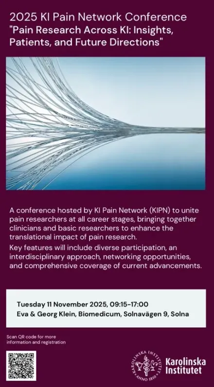 Poster for Pain conference